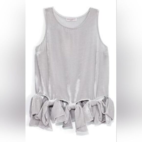 NWT $400 Opening Ceremony velvet bow top - Picture 1 of 8